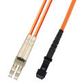 Snor MM DPX LC/PC-MTRJ(f)/PC 15 m 50/OM2 2x ø2mm Oransje